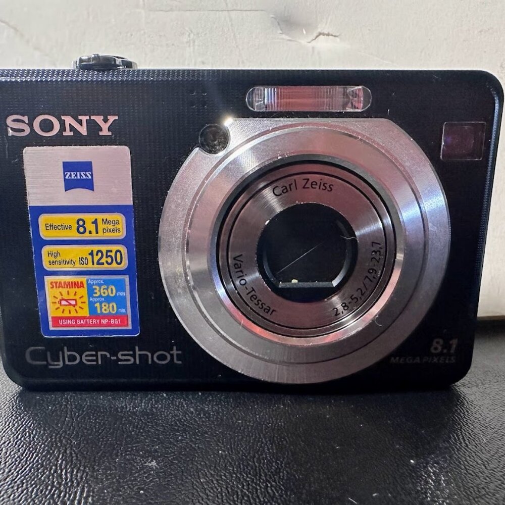 Sony Cyber-Shot DSC-W100 8.1MP Compact Digital Camera - Completely Ready To Use